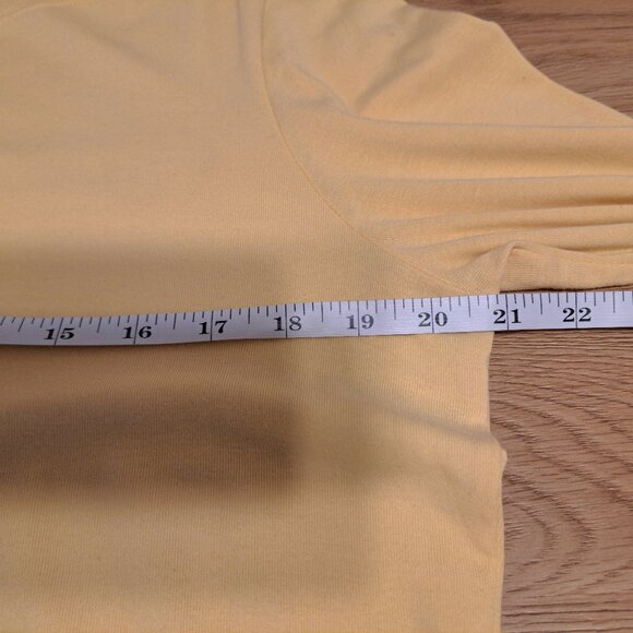 Jones & Co Jones New York  Yellow 3/4 length sleeve top - Picture 3 of 3